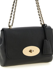 Black Goatskin Crossbody Bag - Mulberry