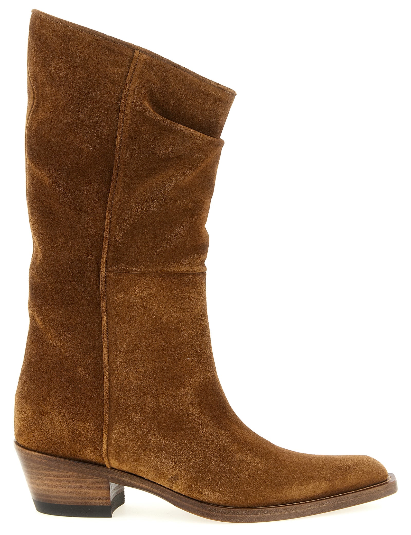 Khaite Brown Calfskin Chelsea Boots