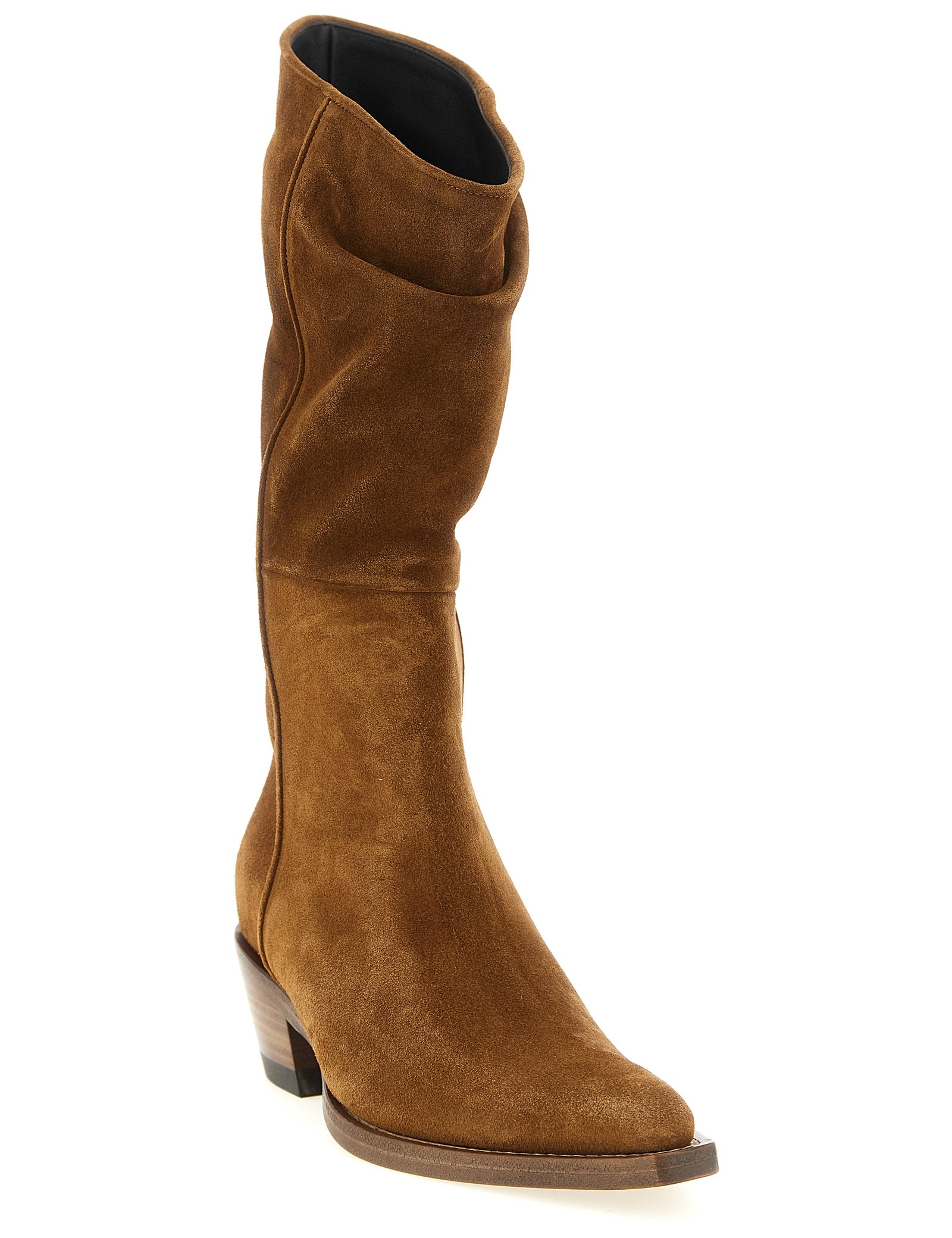 Khaite Brown Calfskin Chelsea Boots