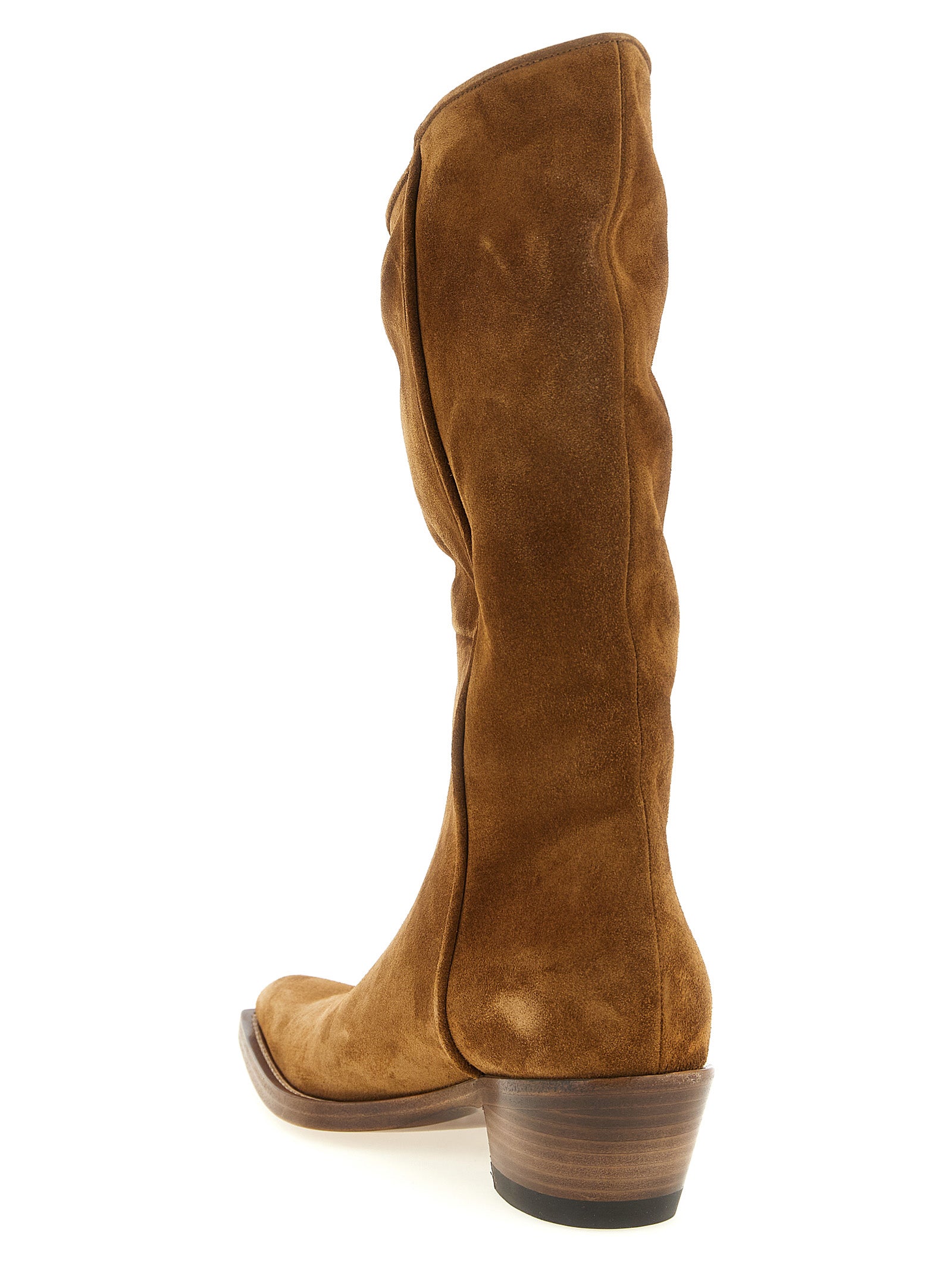 Khaite Brown Calfskin Chelsea Boots