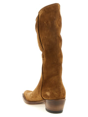 Khaite Brown Calfskin Chelsea Boots