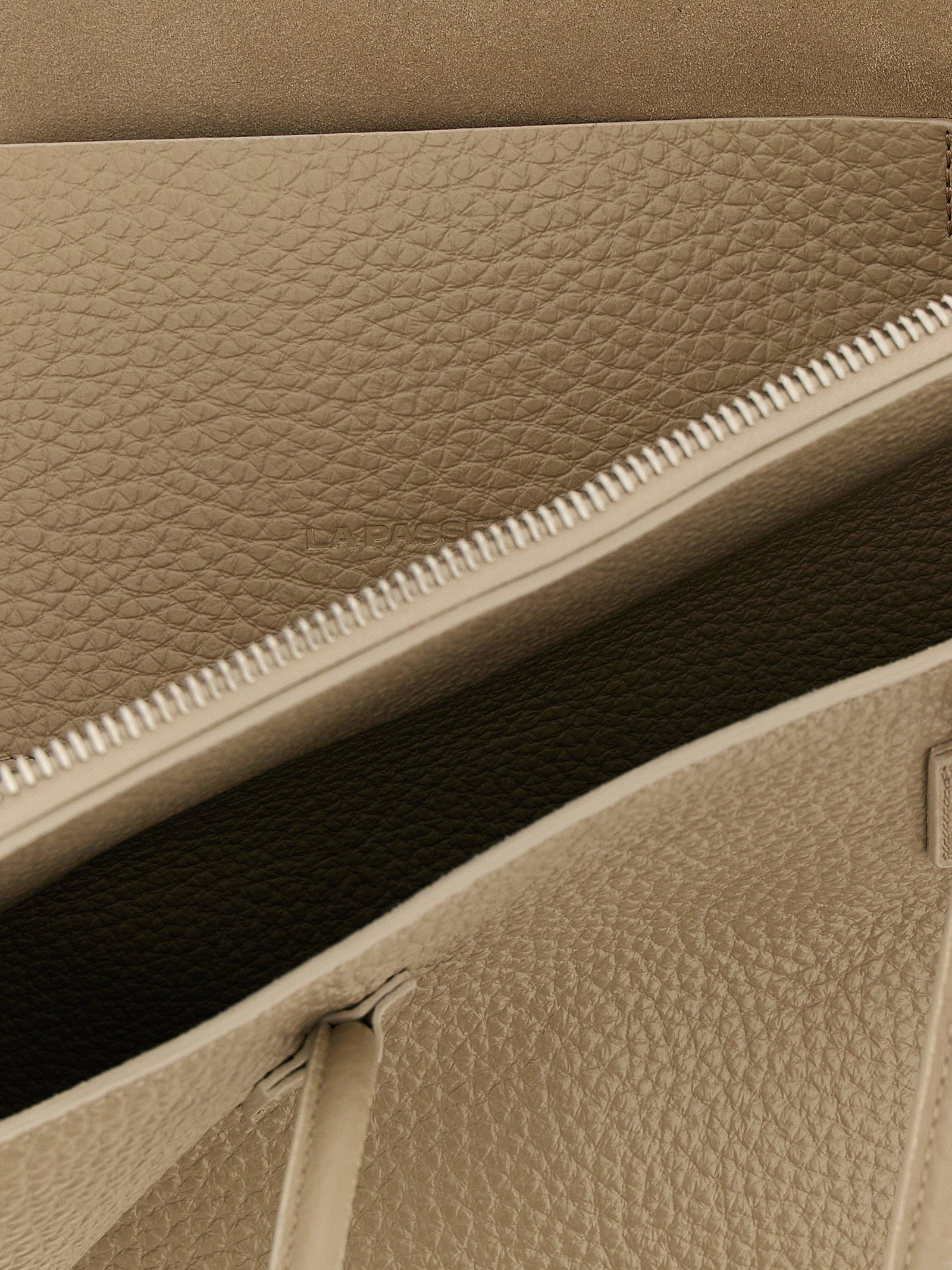 The Attico Beige Leather Shoulder Bag