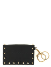 Valentino Garavani Black Calfskin Cardholder