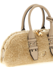 PINKO Gray Polyester Handbag