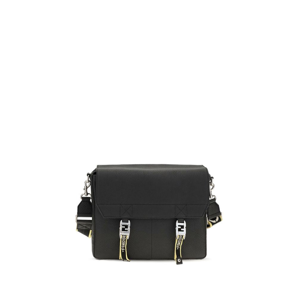 Fendi Black Calf Leather Shoulder Bag