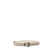 Brunello Cucinelli Beige Calf Leather Regular Belt