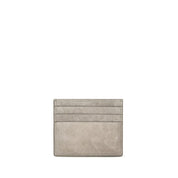 Brunello Cucinelli Gray Calf Leather Wallet
