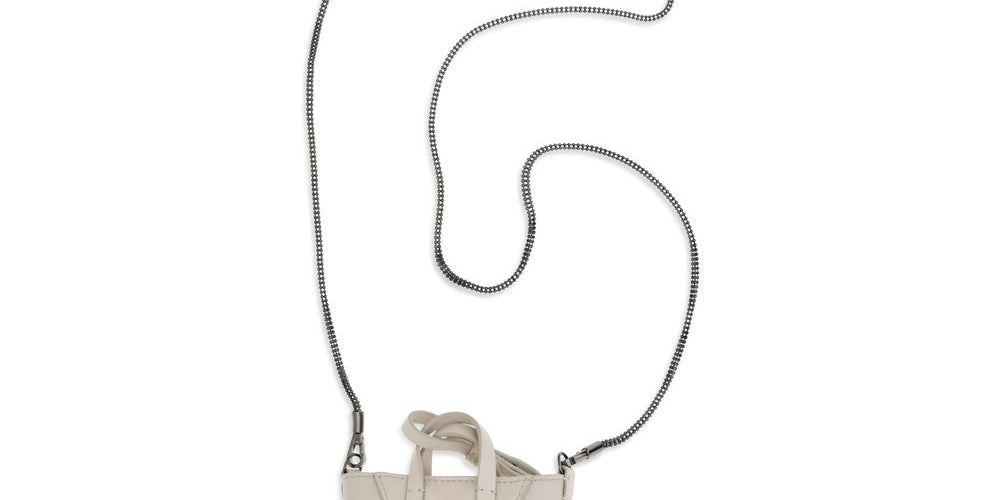 Brunello Cucinelli Beige Calf Leather Shoulder Bags