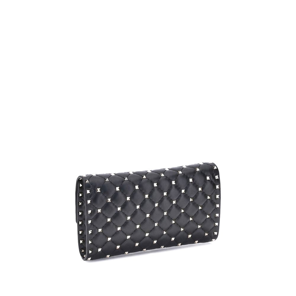 Valentino Garavani Black Calf Leather Shoulder Bag