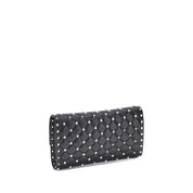 Valentino Garavani Black Calf Leather Shoulder Bag