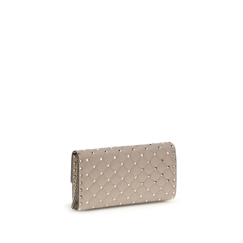 Valentino Garavani Beige Calf Leather Shoulder Bag