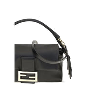 Fendi Black Nappa Leather Shoulder Bag