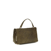 Zanellato Brown Suede Shoulder Bag