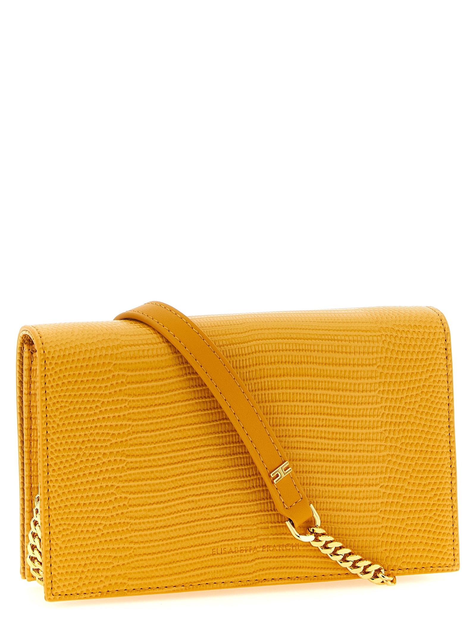 Elisabetta Franchi Beige Polyester Crossbody Bag