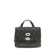 Zanellato Black Calf Leather Shoulder Bag