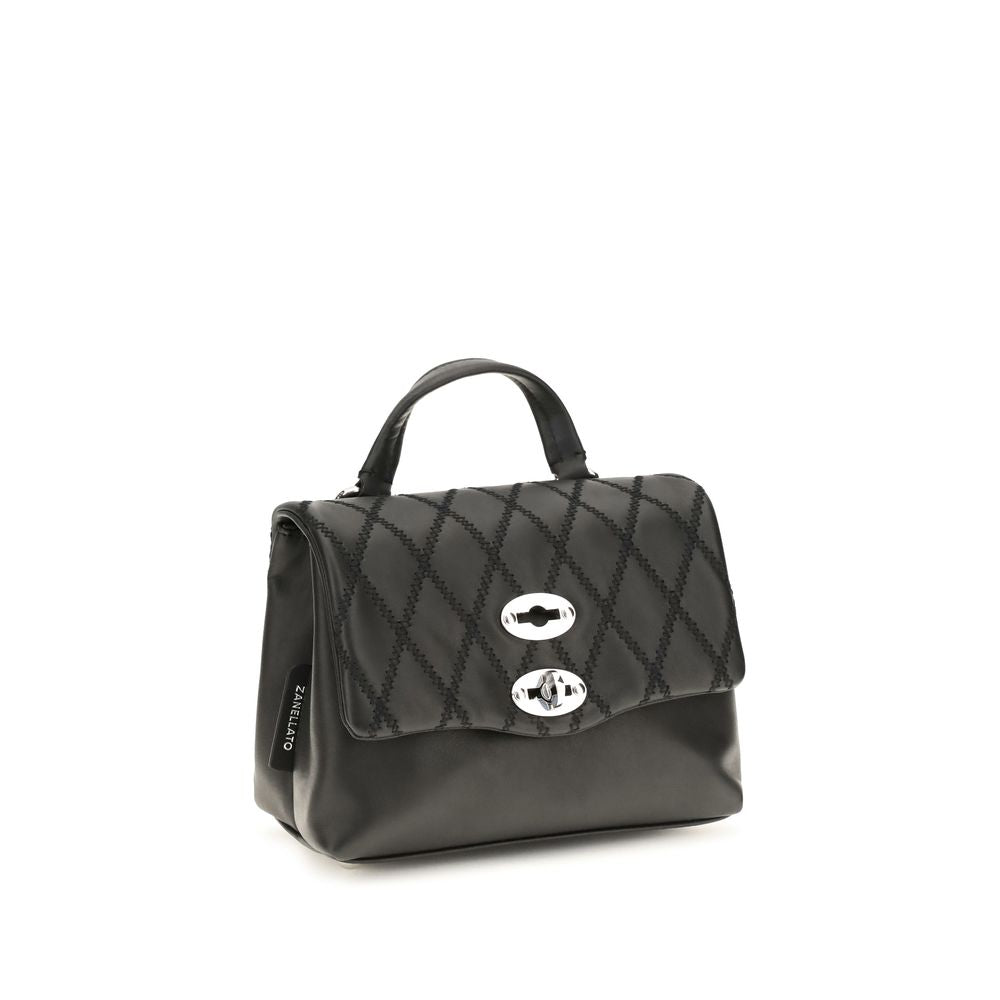 Zanellato Black Calf Leather Shoulder Bag