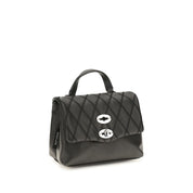 Zanellato Black Calf Leather Shoulder Bag