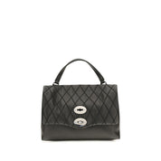 Zanellato Black Calf Leather Shoulder Bag