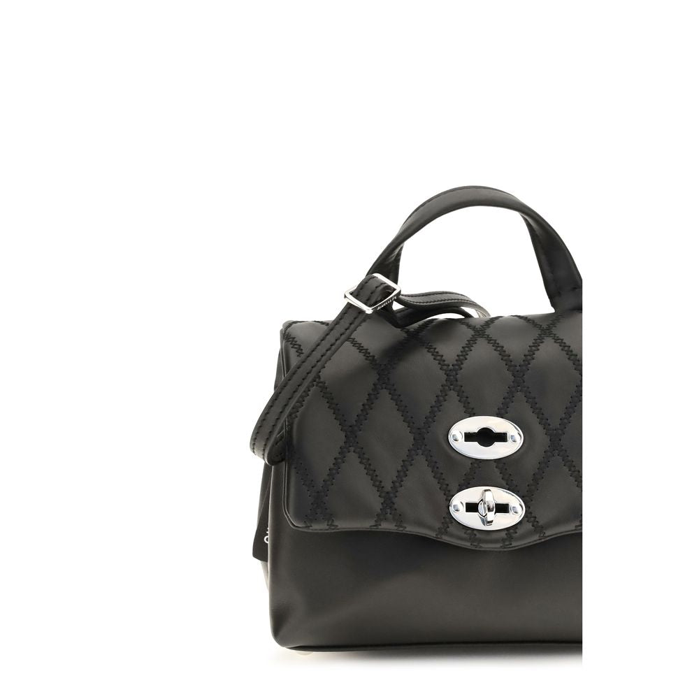Zanellato Black Calf Leather Shoulder Bag