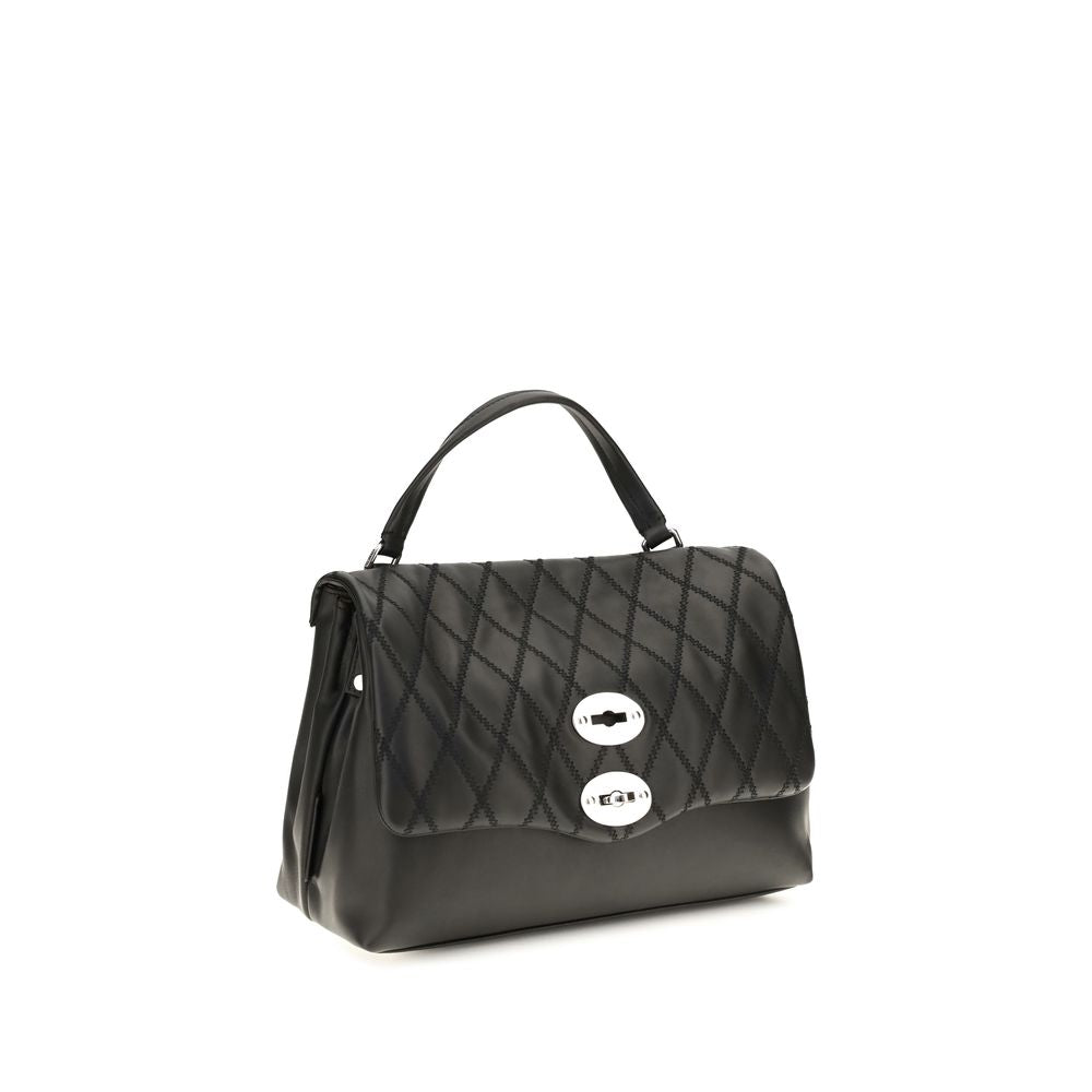 Zanellato Black Calf Leather Shoulder Bag