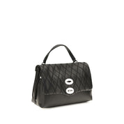 Zanellato Black Calf Leather Shoulder Bag