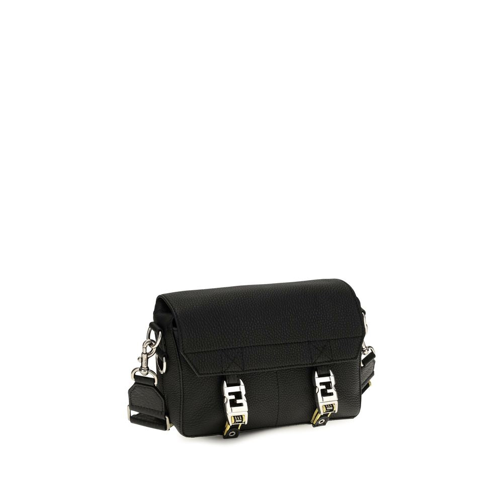 Fendi Black Calf Leather Shoulder Bag