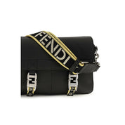 Fendi Black Calf Leather Shoulder Bag