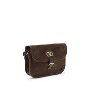Valentino Garavani Brown Calf Leather Shoulder Bag