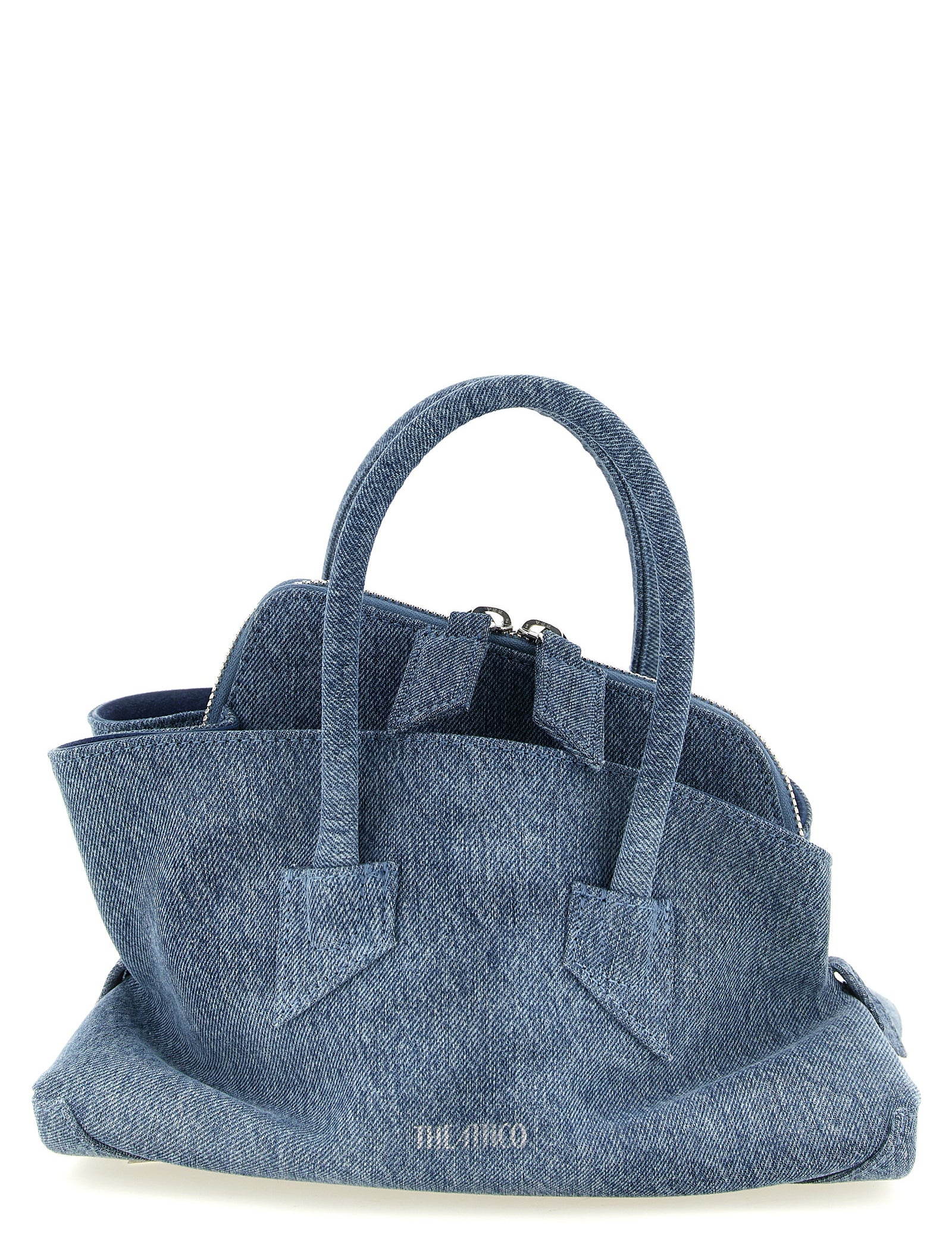 The Attico Blue Cotton Handbag