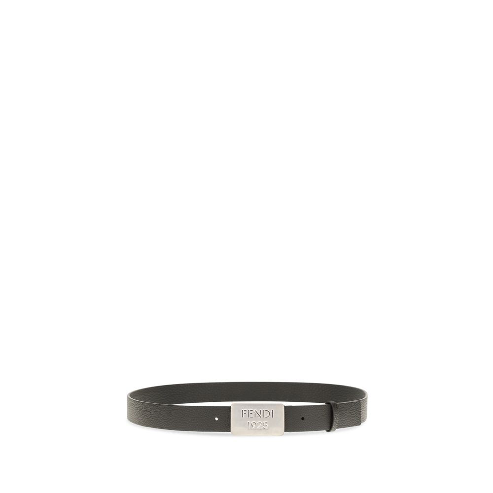 Fendi Black Calf Leather Regular Belt