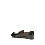 Fendi Black Calf Leather Loafers