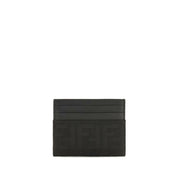 Fendi Black Polyester Card Holder