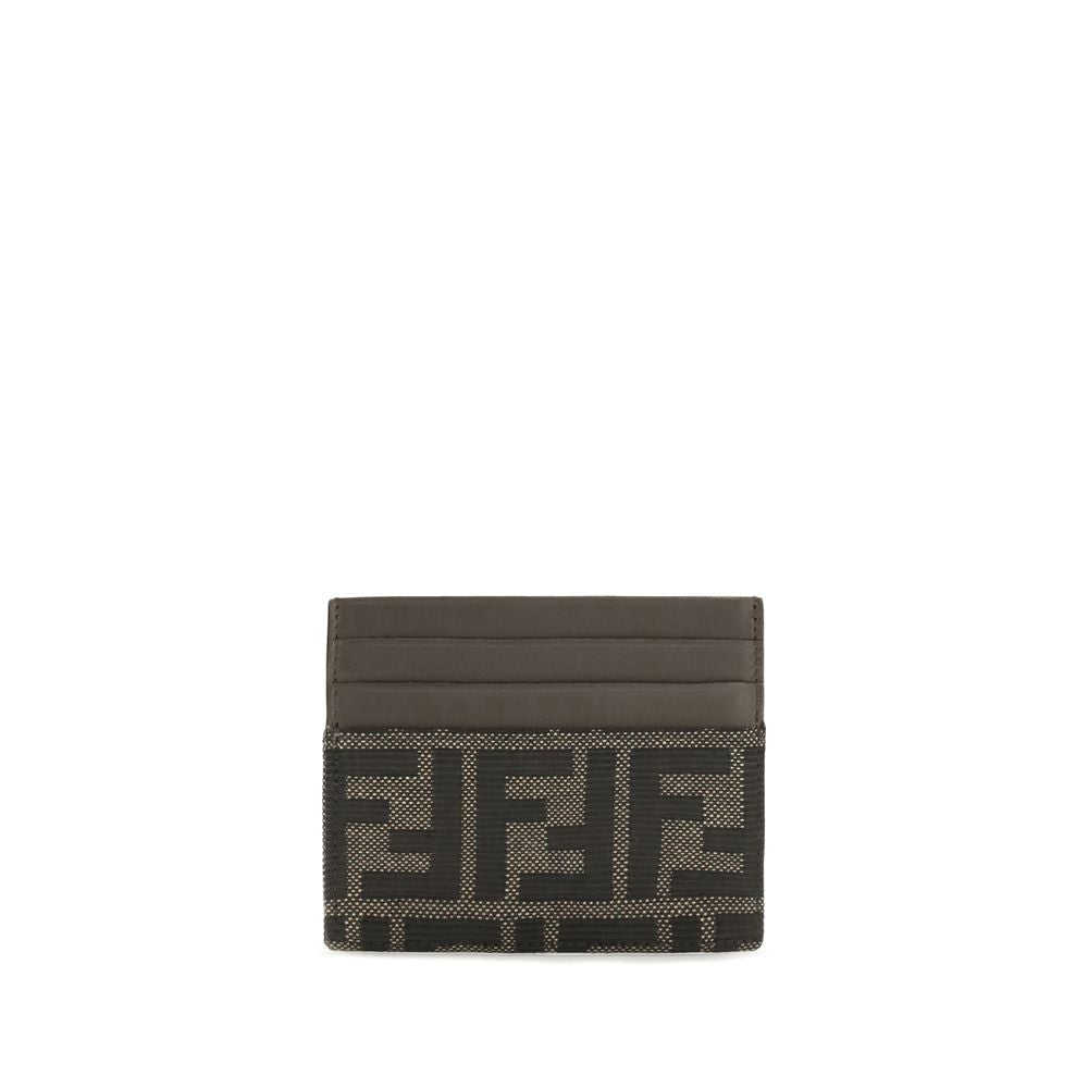 Fendi Brown Polyester Card Holder