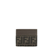 Fendi Brown Polyester Card Holder