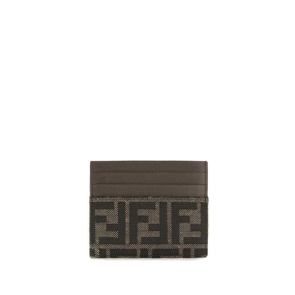 Fendi Brown Polyester Card Holder