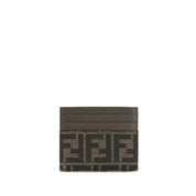 Fendi Brown Polyester Card Holder