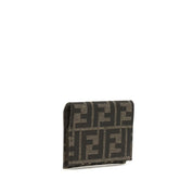 Fendi Brown Polyester Card Holder