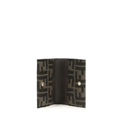 Fendi Brown Polyester Card Holder