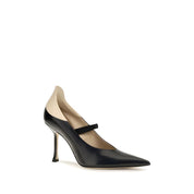 Fendi Black Calf Leather High Heel Pumps
