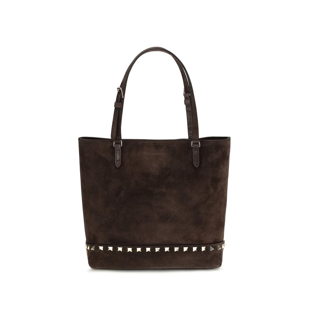 Valentino Garavani Brown Calf Leather Shoulder Bag