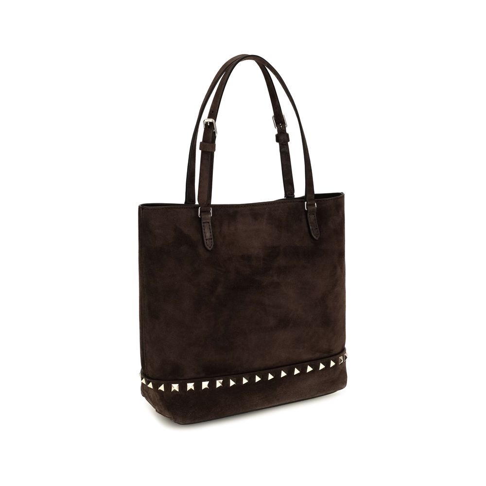 Valentino Garavani Brown Calf Leather Shoulder Bag