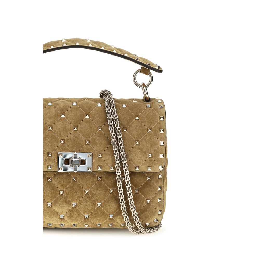 Valentino Garavani Beige Calf Leather Shoulder Bag