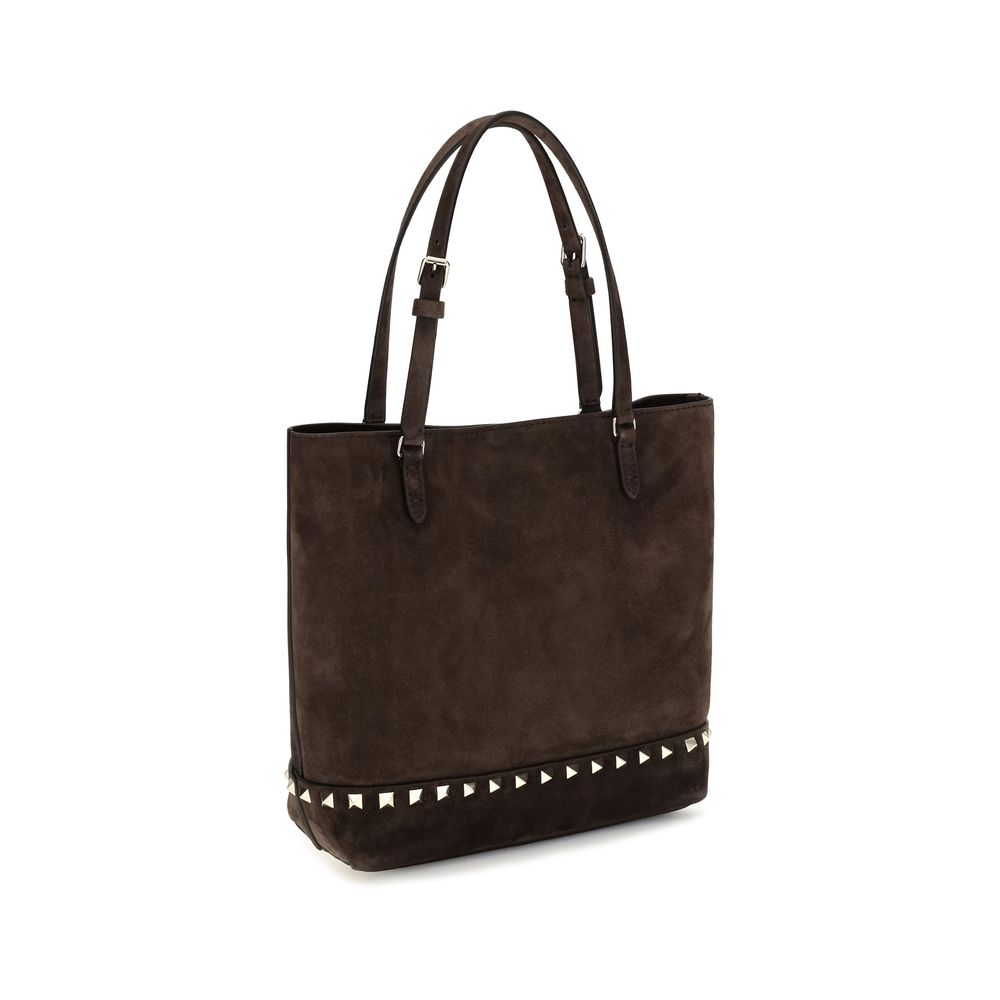Valentino Garavani Brown Calf Leather Shoulder Bag