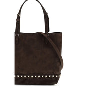 Valentino Garavani Brown Calf Leather Shoulder Bag