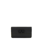 Valentino Garavani Black Calf Leather Wallet