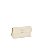 Valentino Garavani White Calf Leather Wallet
