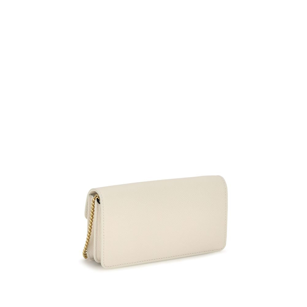 Valentino Garavani White Calf Leather Wallet