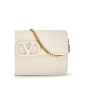 Valentino Garavani White Calf Leather Wallet