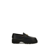 Valentino Garavani Black Calf Leather Loafers