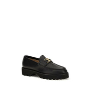 Valentino Garavani Black Calf Leather Loafers